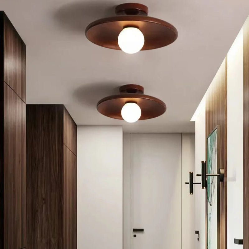 Plafonnier en Bois de Noyer | Noya