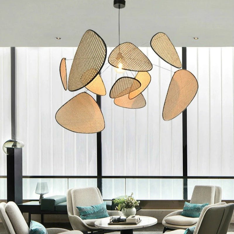 Suspension LED en Rotin Naturel | Bambusa