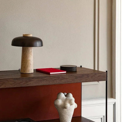 Lampe NordicGlow | Pierre & Métal, LED Intégrée