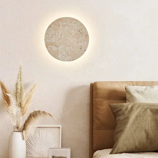 Applique Murale en Travertin Pierre Naturelle | Nakara