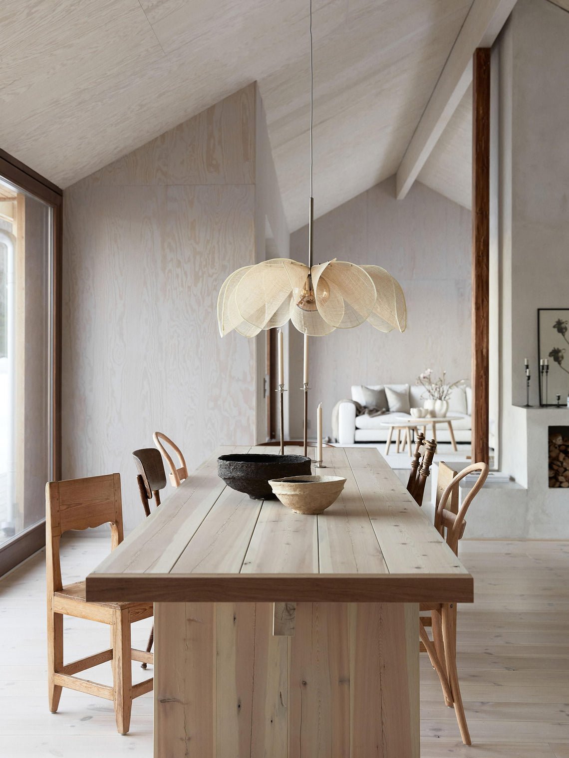 Suspension Japonaise Vintage en Tissu  | Kumo