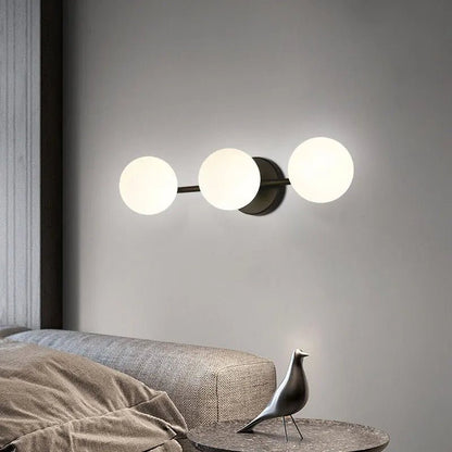 Applique Murale Lunaria | Boule de Verre Dépolie, LED Incluse