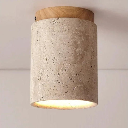 Plafonnier en Pierre Travertin | Oris