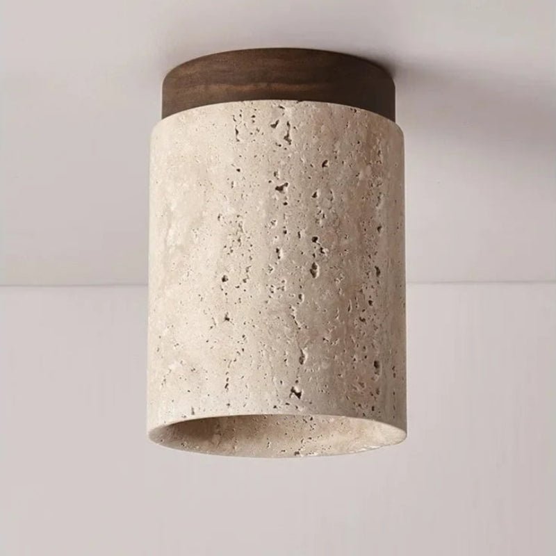 Plafonnier en Pierre Travertin | Oris