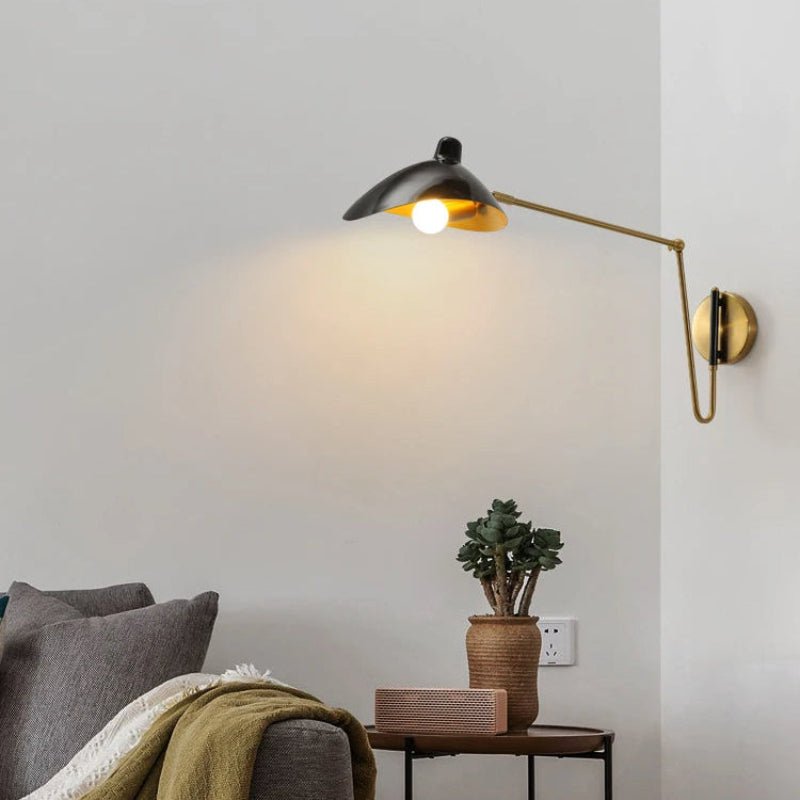 Applique Murale IndusLight™ | Lampe Industrielle Pivotante en Métal