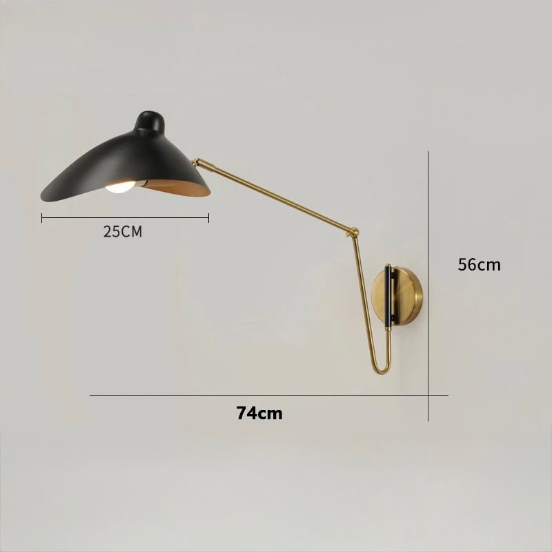 Applique Murale IndusLight™ | Lampe Industrielle Pivotante en Métal