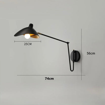 Applique Murale IndusLight™ | Lampe Industrielle Pivotante en Métal