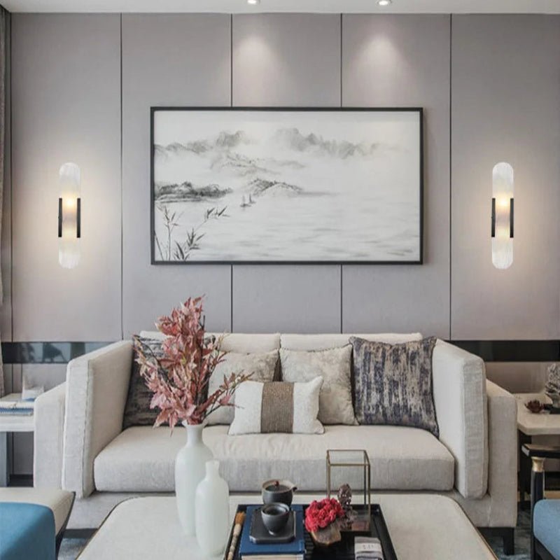 Applique Murale en Marbre Naturel Moderne | Oréo