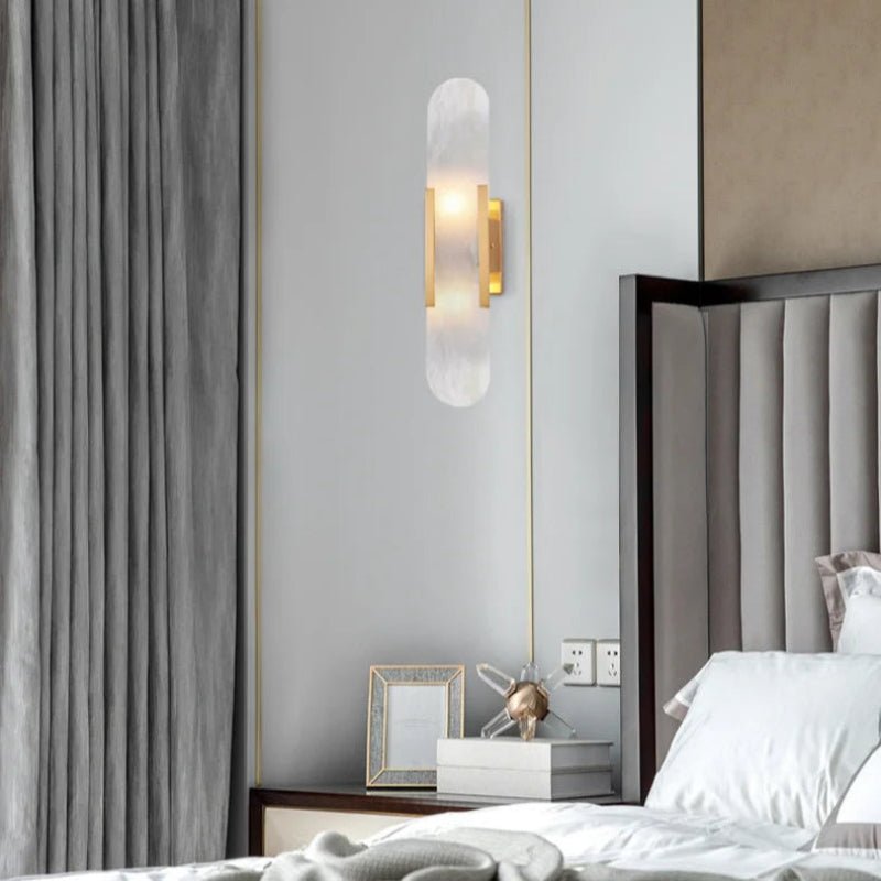 Applique Murale en Marbre Naturel Moderne | Oréo