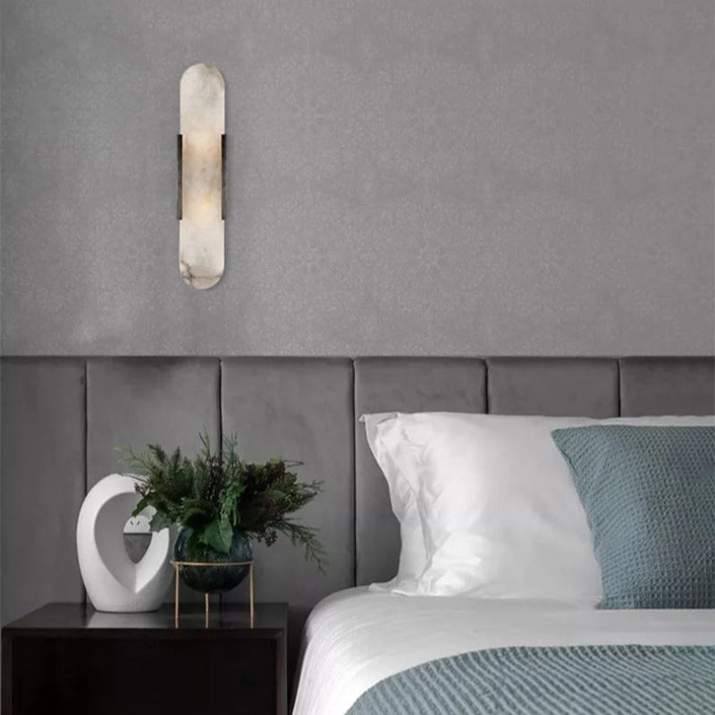 Applique Murale en Marbre Naturel Moderne | Oréo