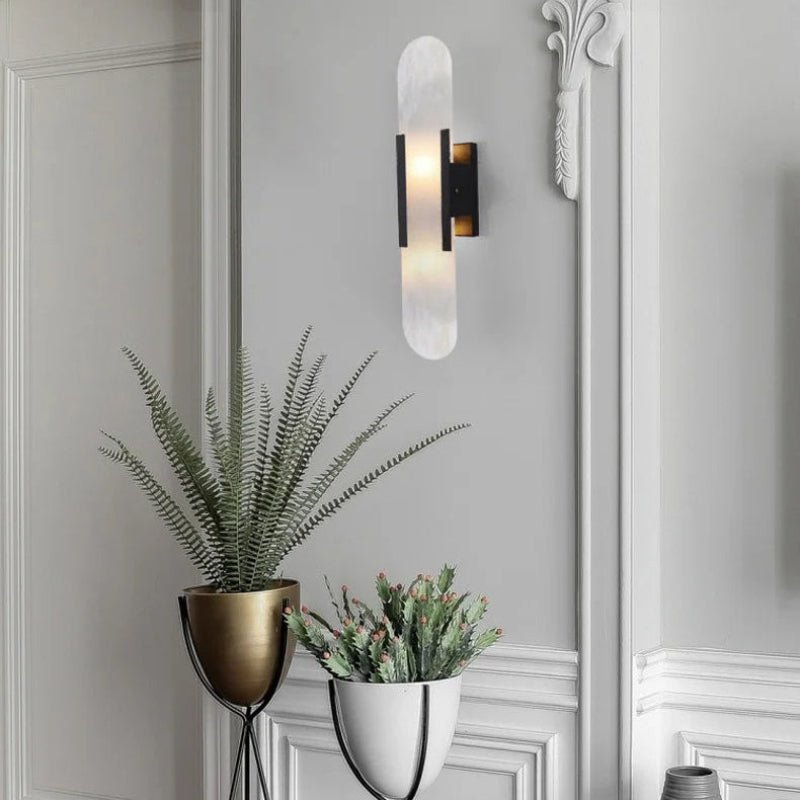 Applique Murale en Marbre Naturel Moderne | Oréo