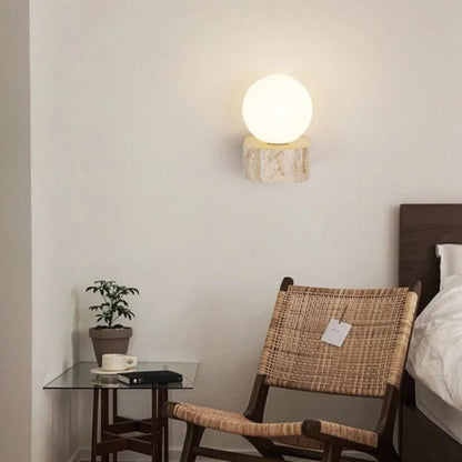 Applique Murale ARRI | Pierre Naturelle LED Incluse Design Moderne