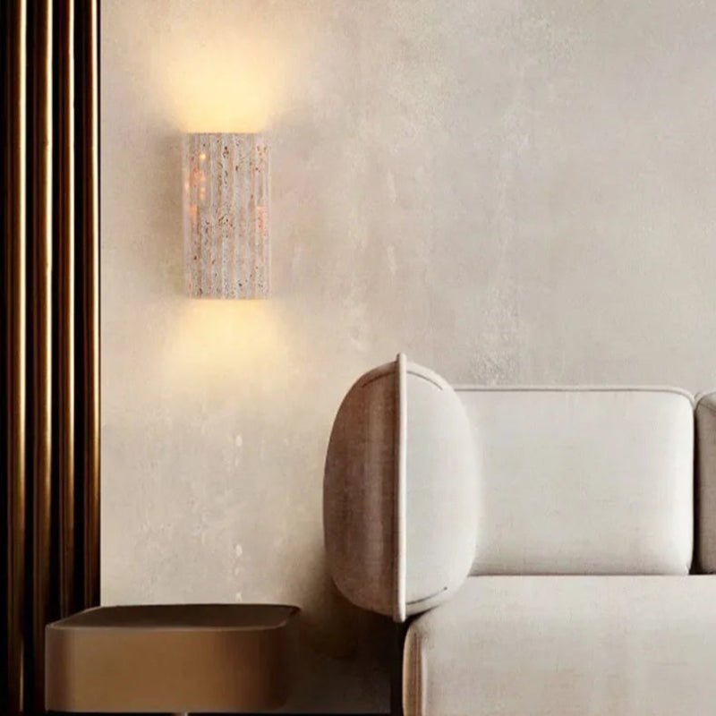 Applique Murale Lithos | Pierre Naturelle Wabi Sabi, Éclairage LED