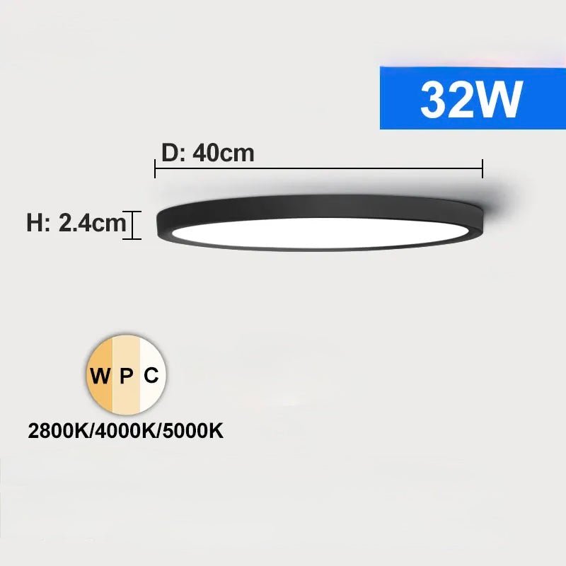 Plafonnier LED Ultra Fin 3 Couleurs | Clario