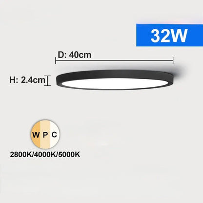 Plafonnier LED Ultra Fin 3 Couleurs | Clario