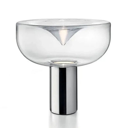 Lampe de Chevet AuraLuxe™| Design Moderne en Verre Transparent