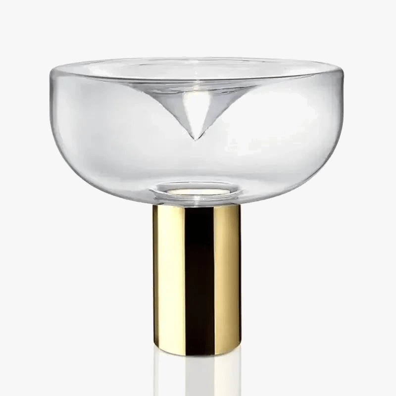 Lampe de Chevet AuraLuxe™| Design Moderne en Verre Transparent
