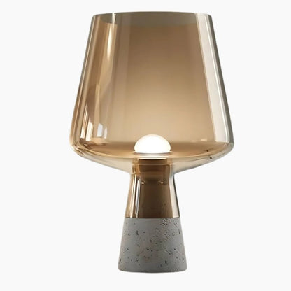 Lampe LED LuminaForma | Verre & Ciment, Design Moderne Autoportant