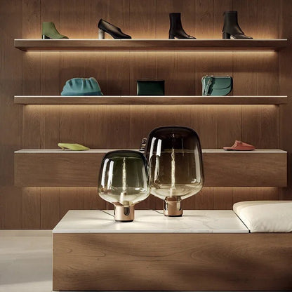 Lampe de Table Lodas | Verre & Fer Design Art & Déco