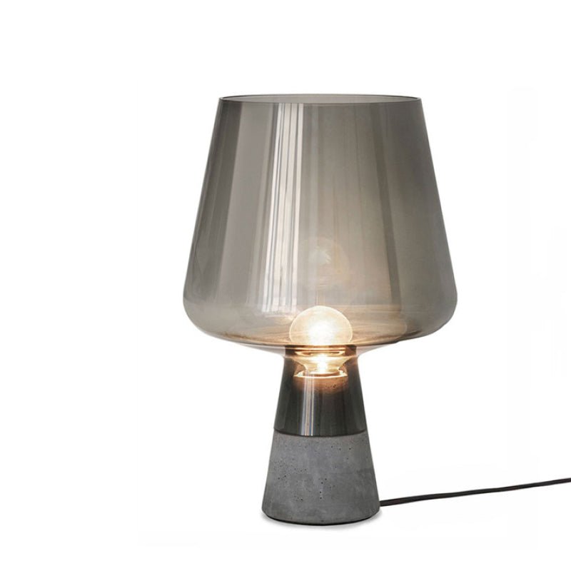 Lampe LED LuminaForma | Verre & Ciment, Design Moderne Autoportant