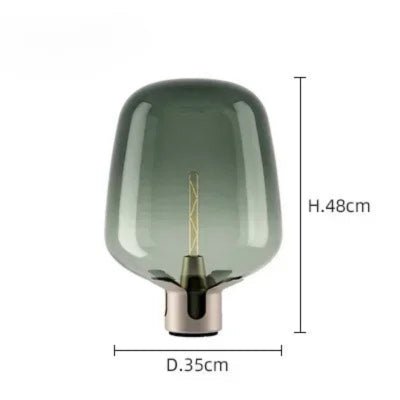 Lampe de Table Lodas | Verre & Fer Design Art & Déco