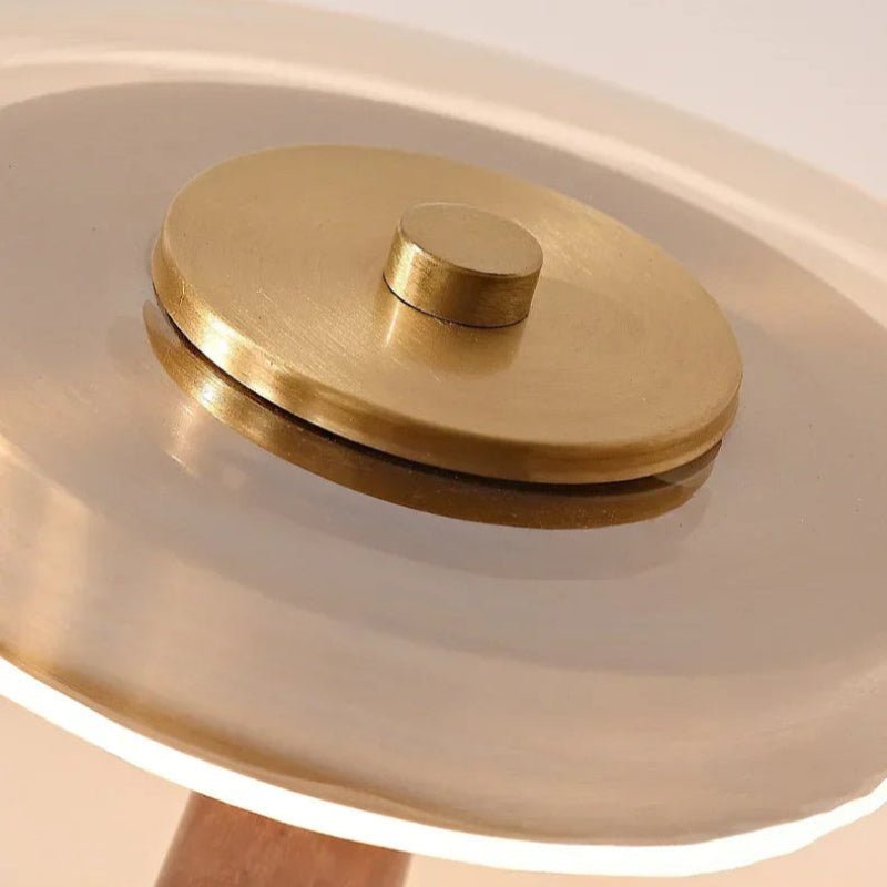 Lampe Design Liora | Lampe Rétro Haut de Gamme en Verre et Bois