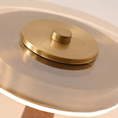 Lampe Design Liora | Lampe Rétro Haut de Gamme en Verre et Bois