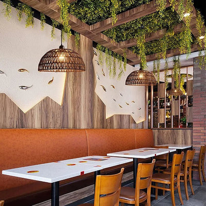 Lampe Suspendue Japonaise ZenLight en Corde de Chanvre | Éclairage Intérieur Naturel