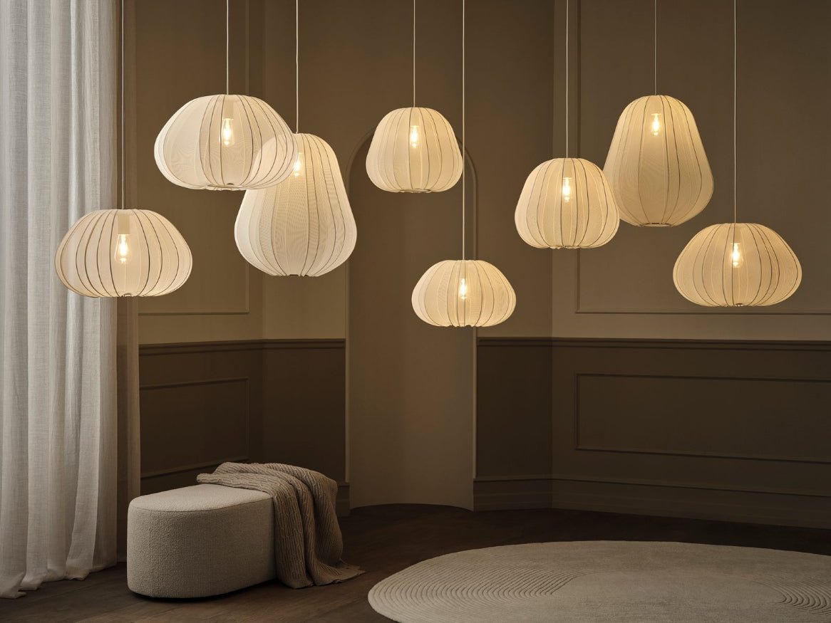 Suspension Tissu Design Éclairage LED | Nara