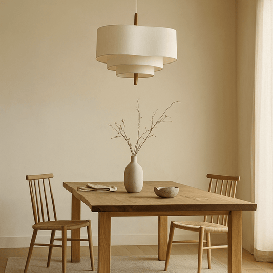 Suspension Japonaise Umo | Tissu Tricoté à la Main & Fer, Style Wabi Sabi