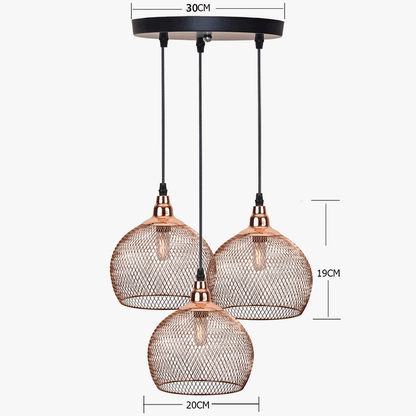 Suspension Moderne Or Rose | Élégance Nordique