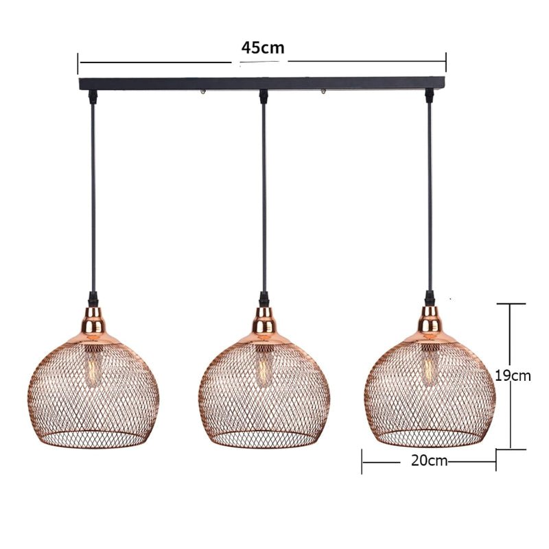 Suspension Moderne Or Rose | Élégance Nordique