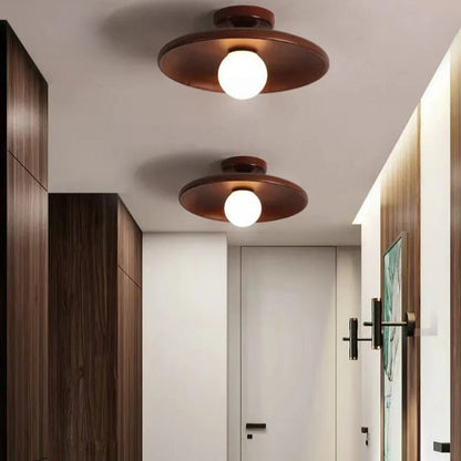 Plafonnier en Bois de Noyer | Noya