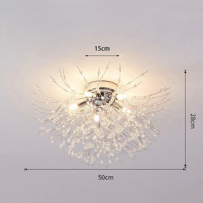 Plafonnier Cristal Éclat Design | NordikGlow