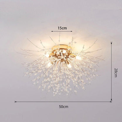 Plafonnier Cristal Éclat Design | NordikGlow