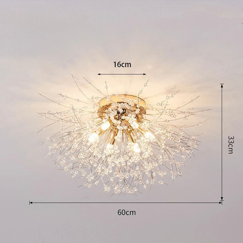 Plafonnier Cristal Éclat Design | NordikGlow