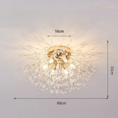 Plafonnier Cristal Éclat Design | NordikGlow