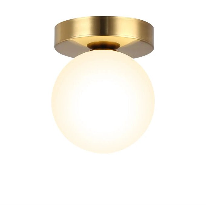 Plafonnier Boule en Verre Doré ou Noir | Lumo