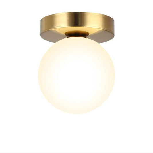 Plafonnier Boule en Verre Doré ou Noir | Lumo