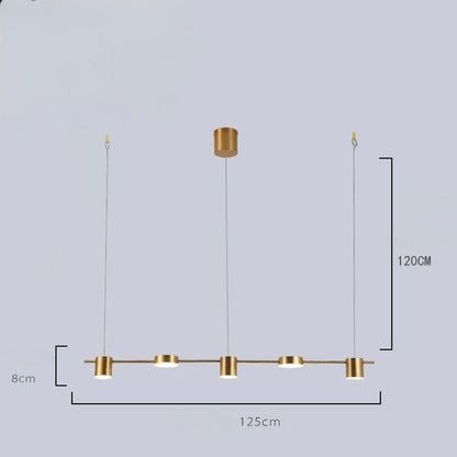 Plafonnier LED en Métal Noir ou Doré | Lustramod