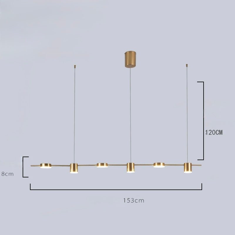 Plafonnier LED en Métal Noir ou Doré | Lustramod