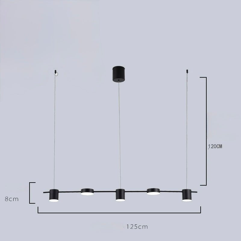 Plafonnier LED en Métal Noir ou Doré | Lustramod