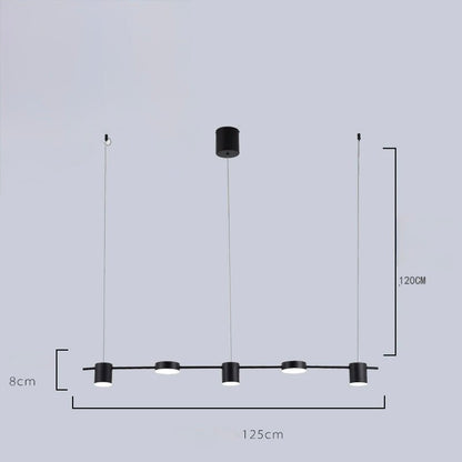 Plafonnier LED en Métal Noir ou Doré | Lustramod
