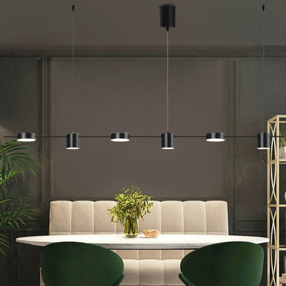 Plafonnier LED en Métal Noir ou Doré | Lustramod