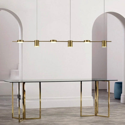 Plafonnier LED en Métal Noir ou Doré | Lustramod