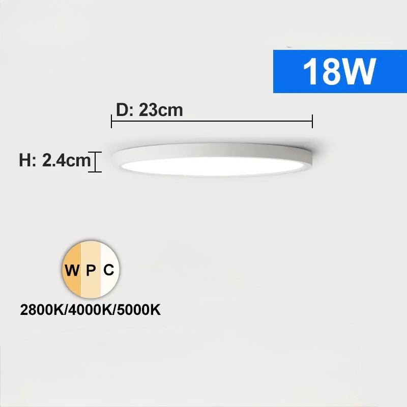 Plafonnier LED Ultra Fin 3 Couleurs | Clario