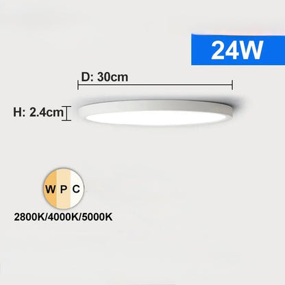 Plafonnier LED Ultra Fin 3 Couleurs | Clario