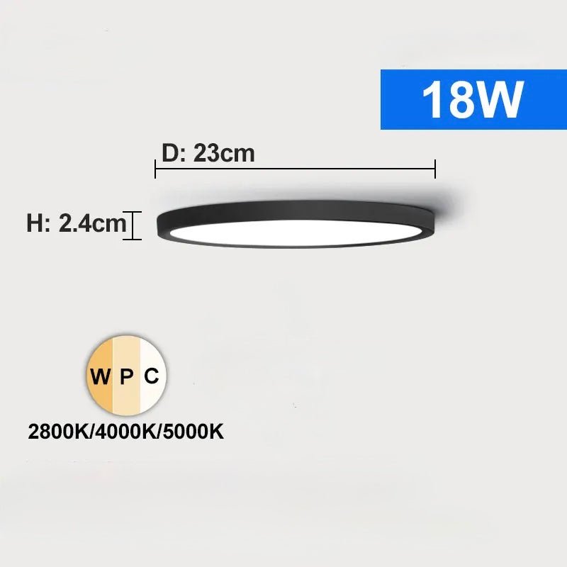 Plafonnier LED Ultra Fin 3 Couleurs | Clario