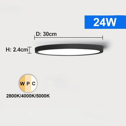 Plafonnier LED Ultra Fin 3 Couleurs | Clario