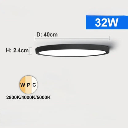 Plafonnier LED Ultra Fin 3 Couleurs | Clario